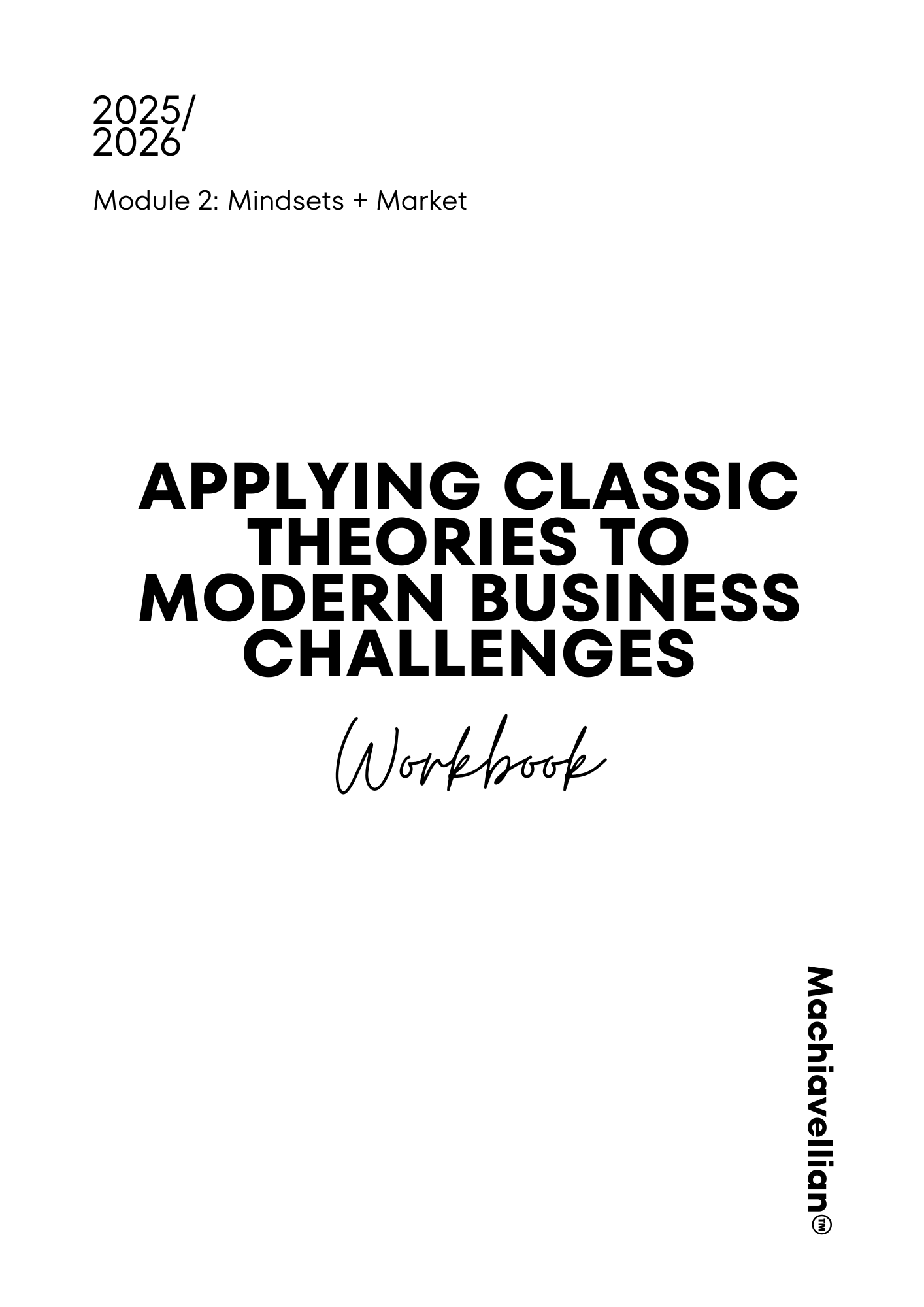 Machiavellian Module 2 Workbook