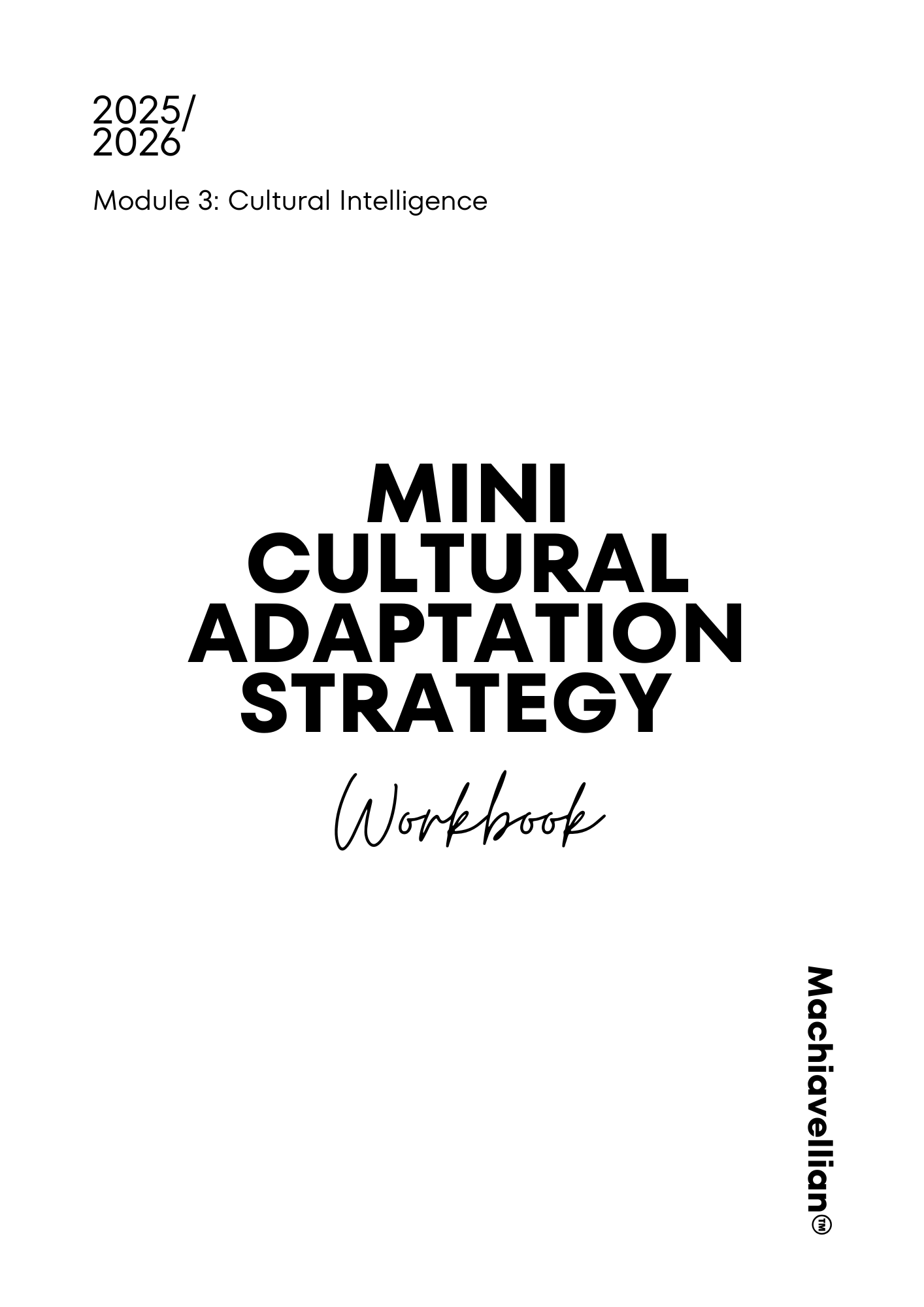Mini Cultural Adaptation Workbook